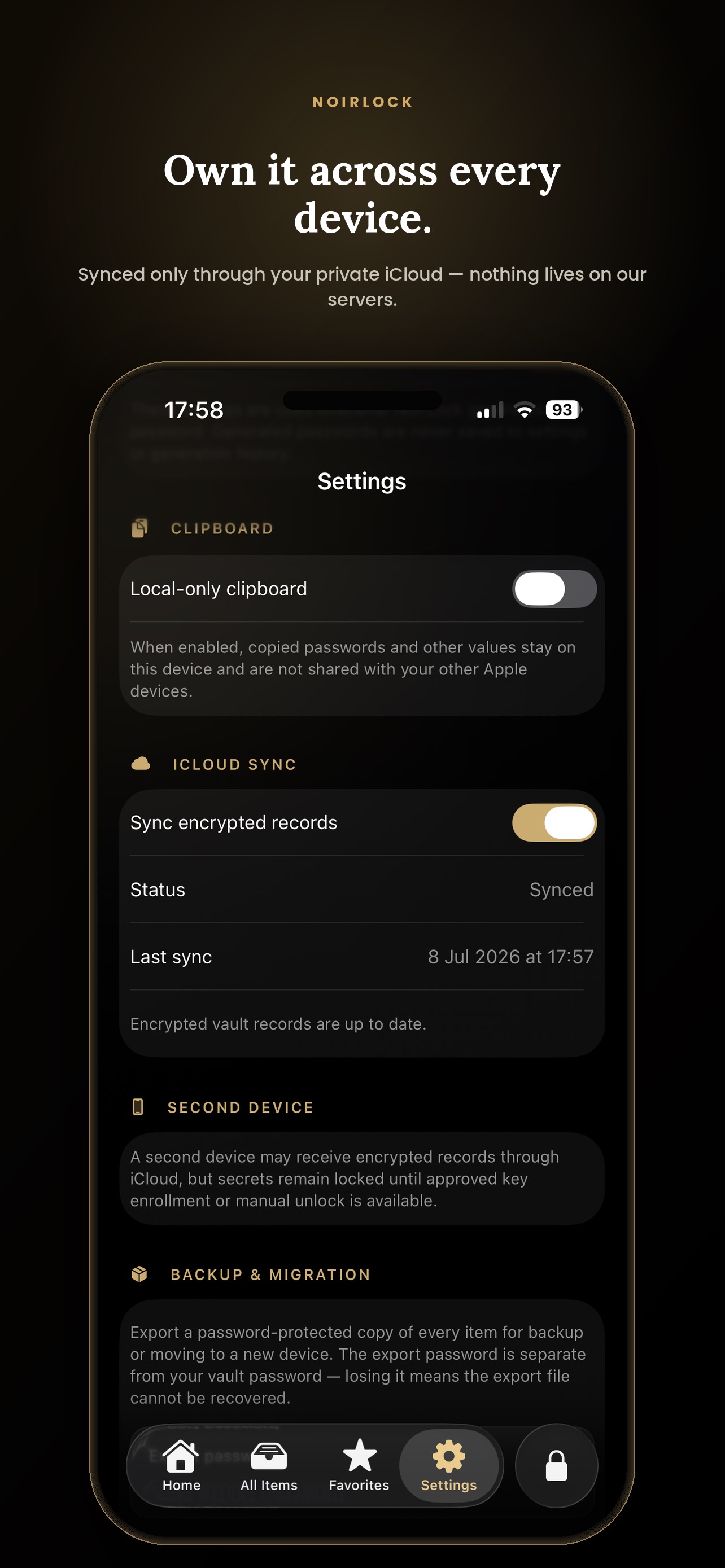 Private iCloud Sync