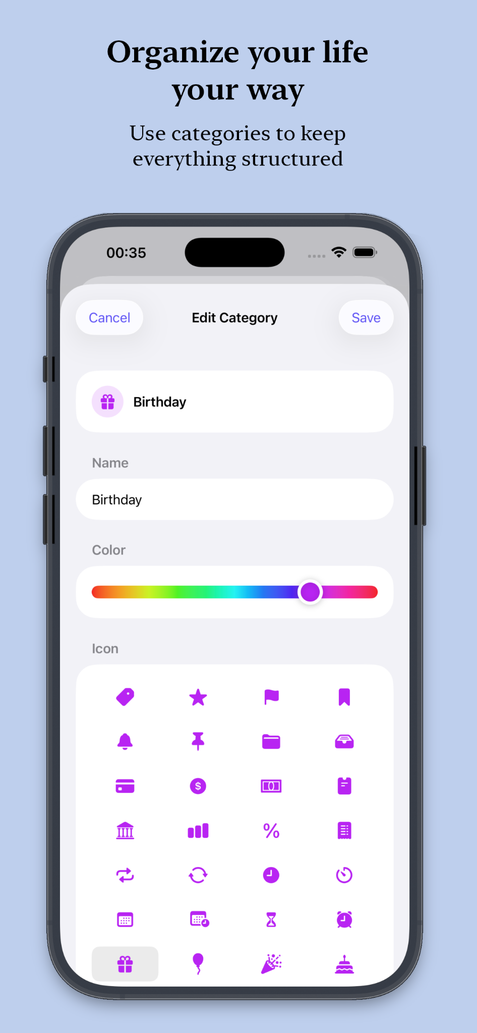 Organize everything your way